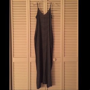 Adjustable Small Stripped Maxi with Pockets
